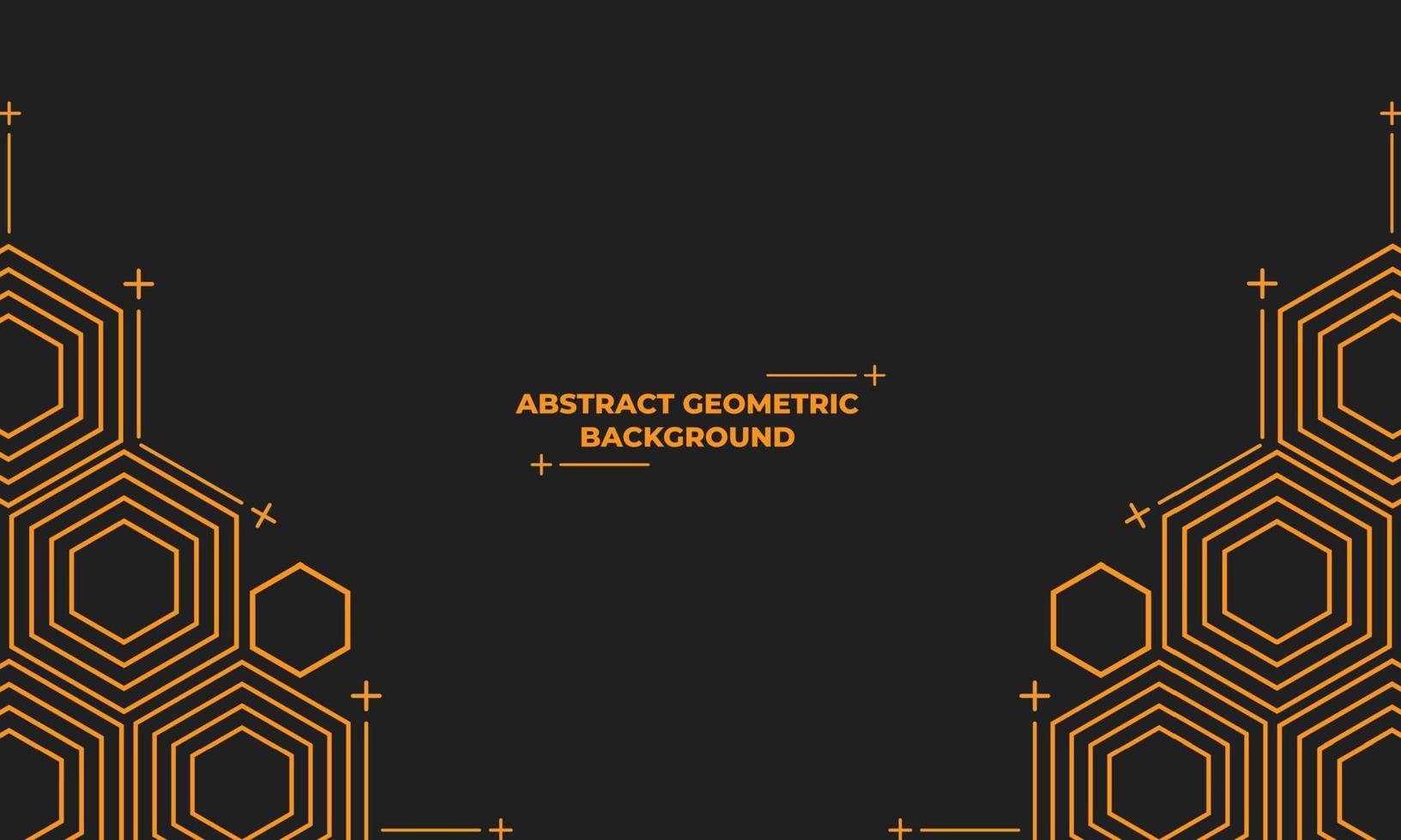 abstract hexagonal geometric background vector