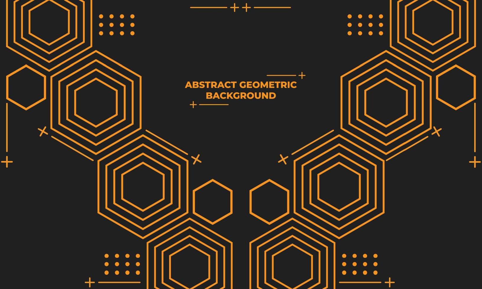 abstract hexagonal geometric background vector