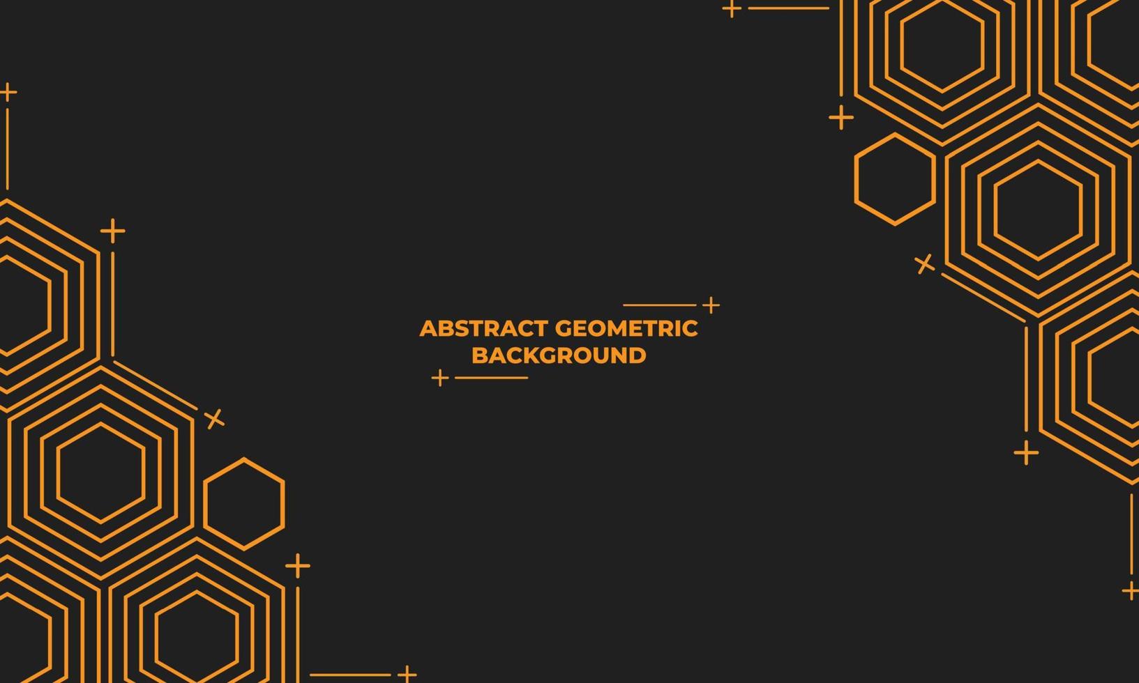 abstract hexagonal geometric background vector