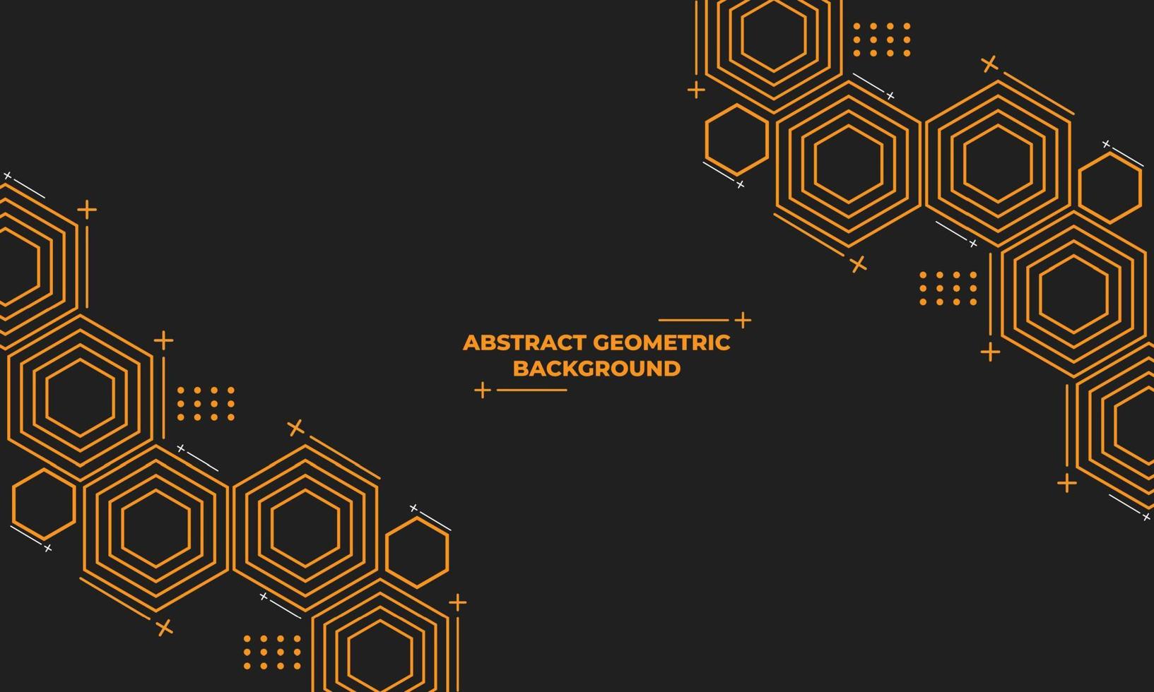 abstract hexagonal geometric background vector