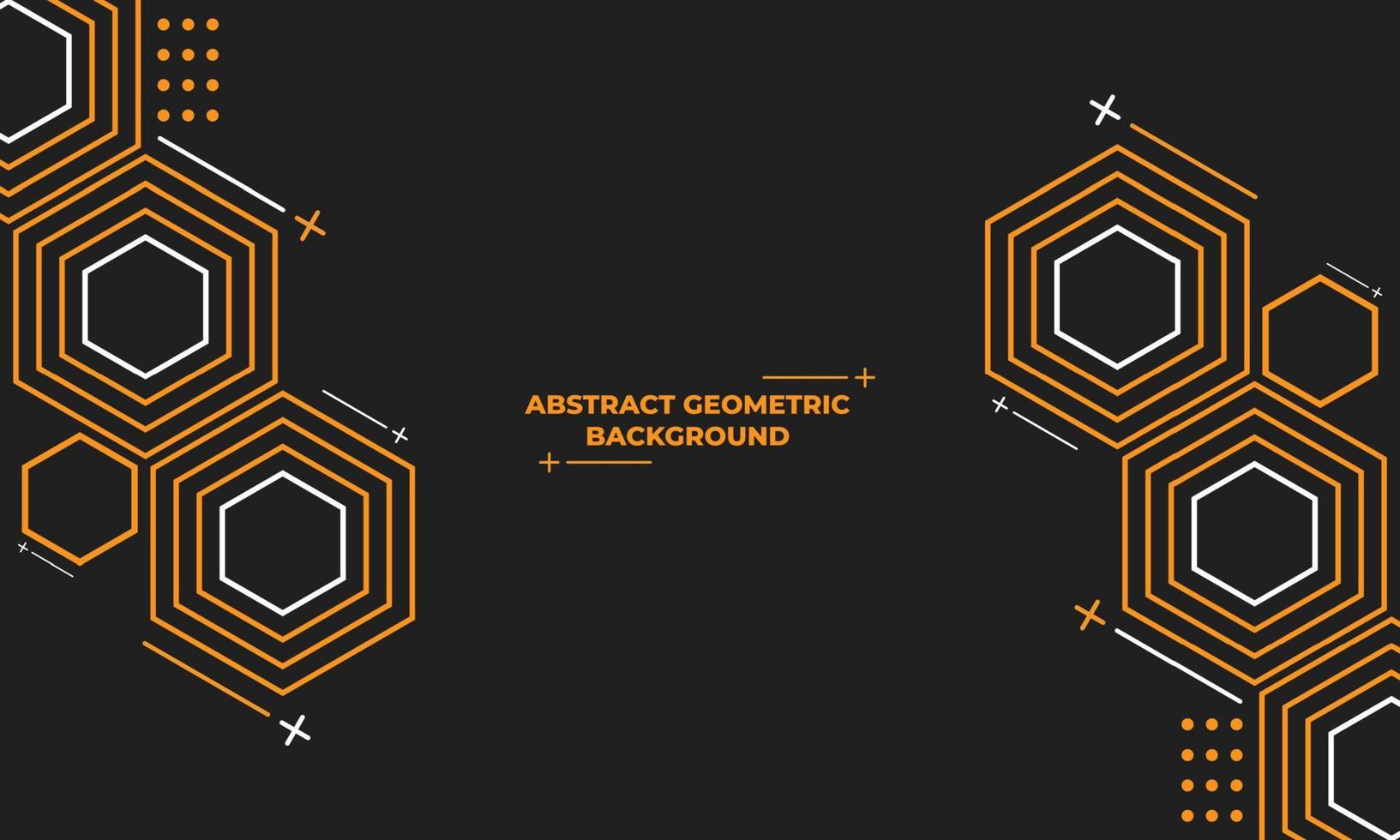 abstract hexagonal geometric background vector