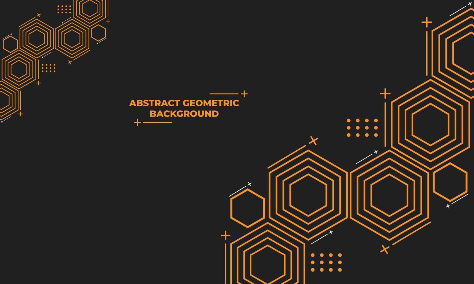 abstract hexagonal geometric background vector