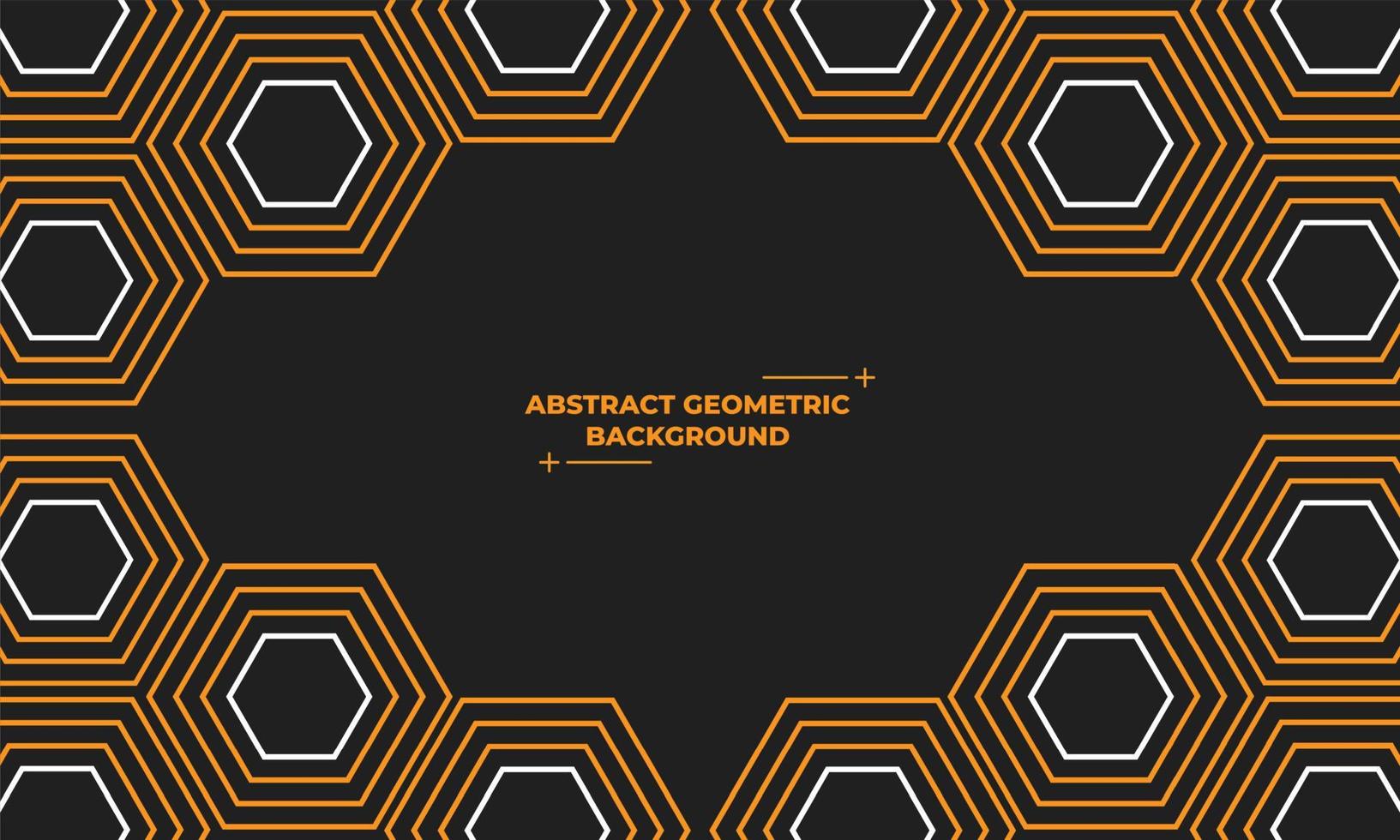 abstract hexagonal geometric background vector