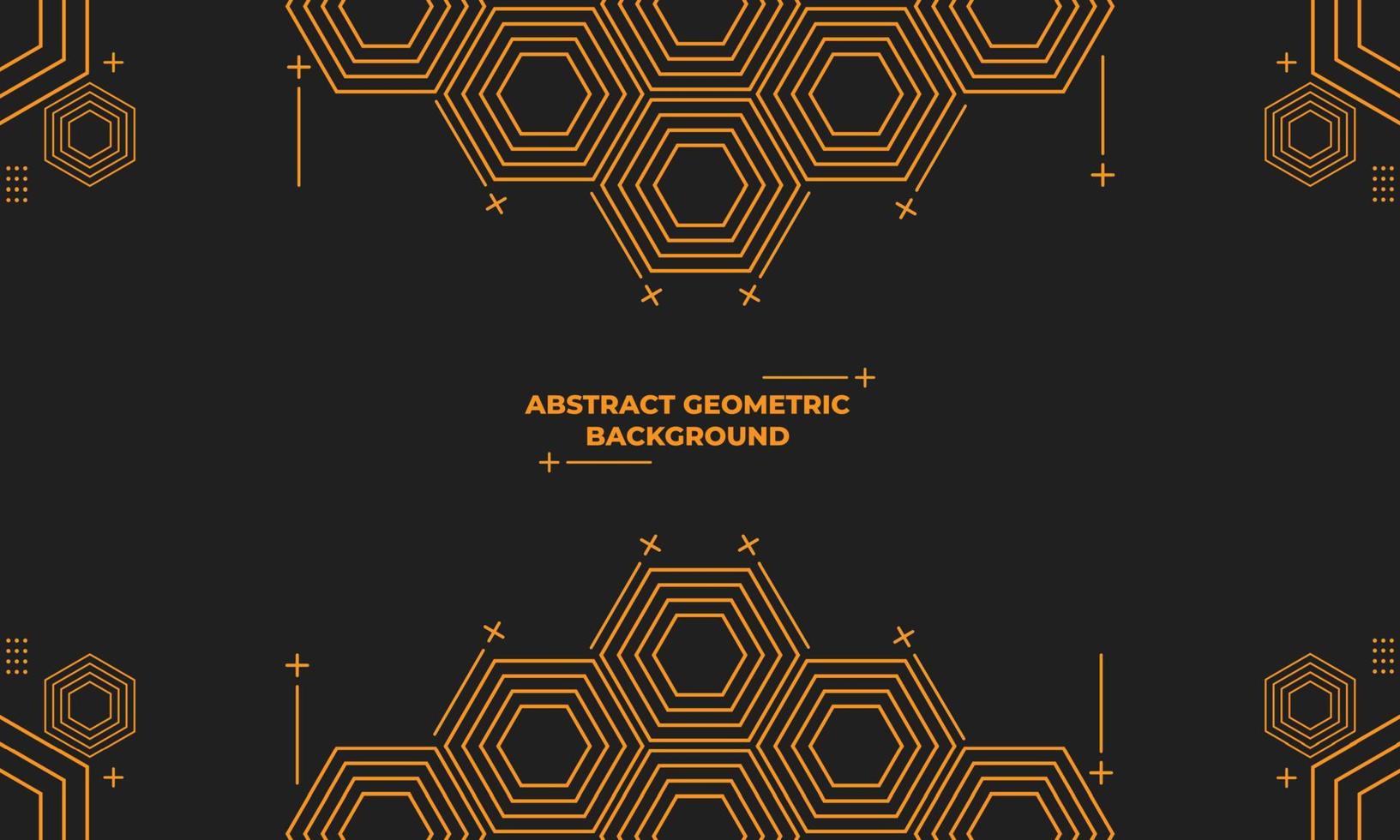 abstract hexagonal geometric background vector