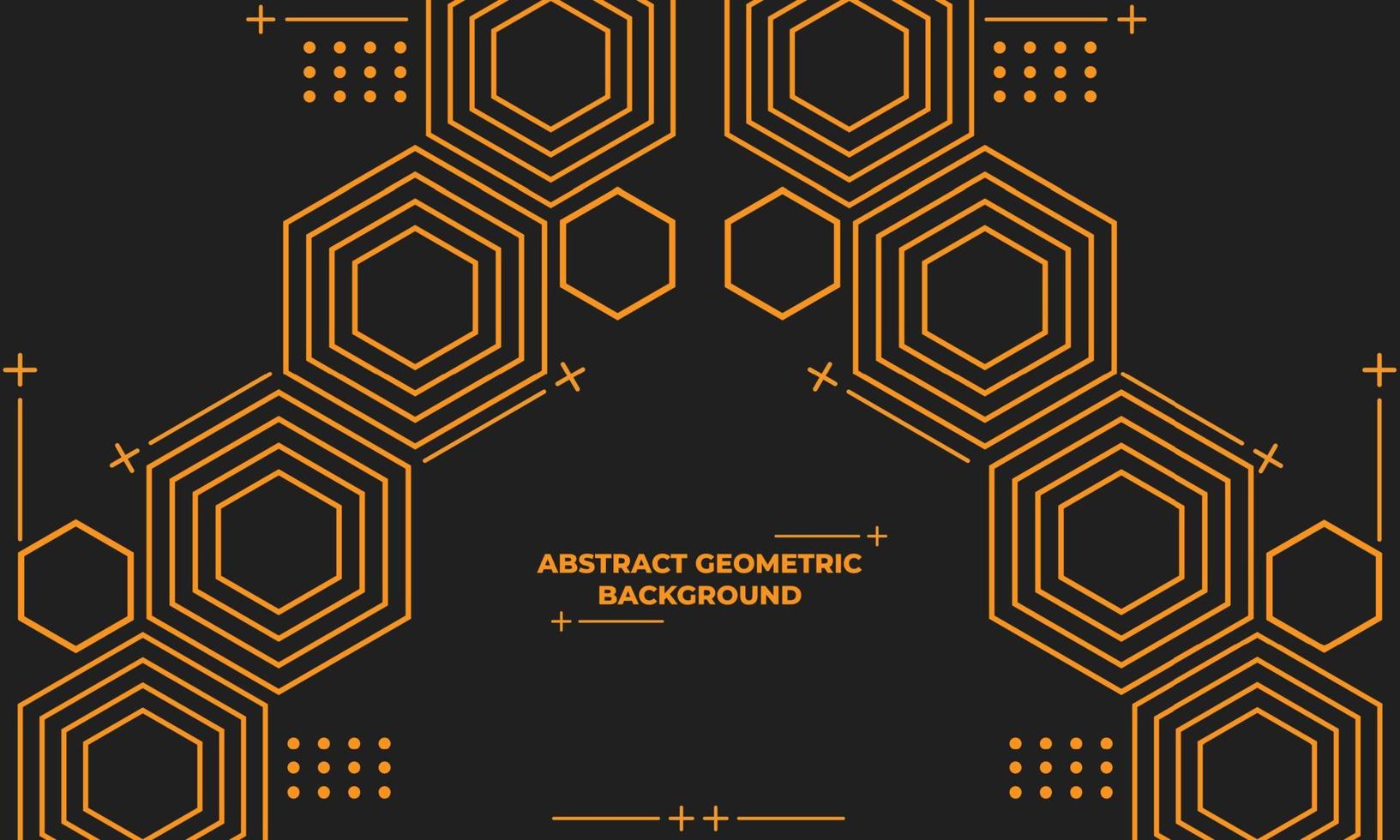 abstract hexagonal geometric background vector