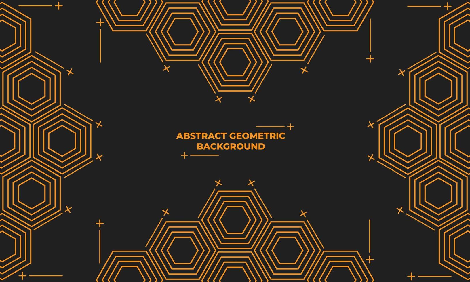 abstract hexagonal geometric background vector