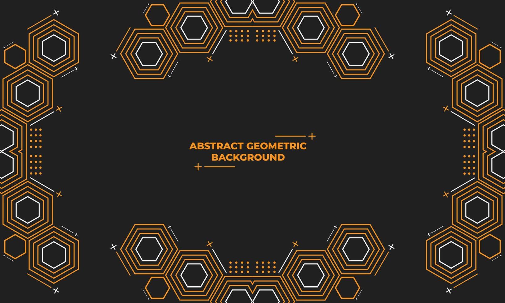 abstract hexagonal geometric background vector