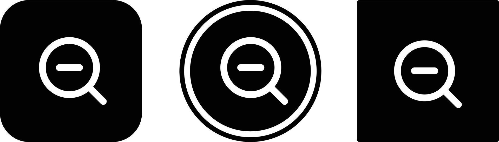zoom out icon . web icon set . icons collection. Simple vector illustration