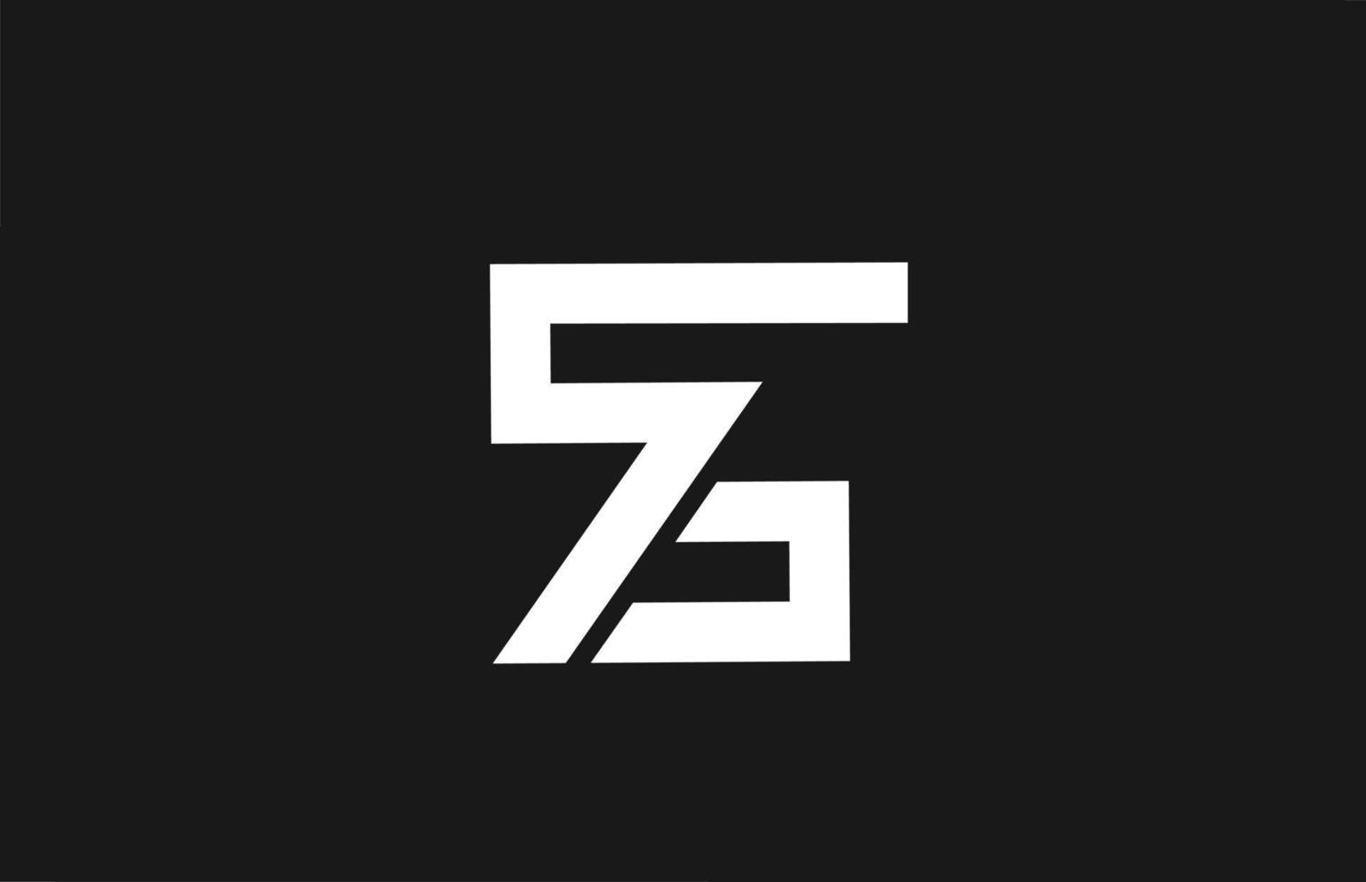 Logotipo de icono de letra del alfabeto z con diseño de línea. plantilla creativa para negocios y empresas en blanco y negro vector