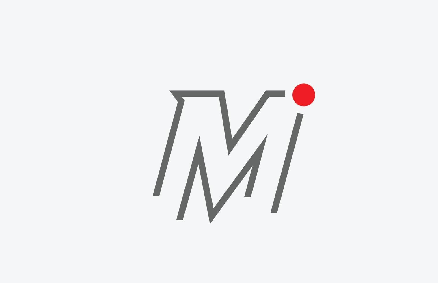 M alphabet letter icon logo design. Creative template for company vector
