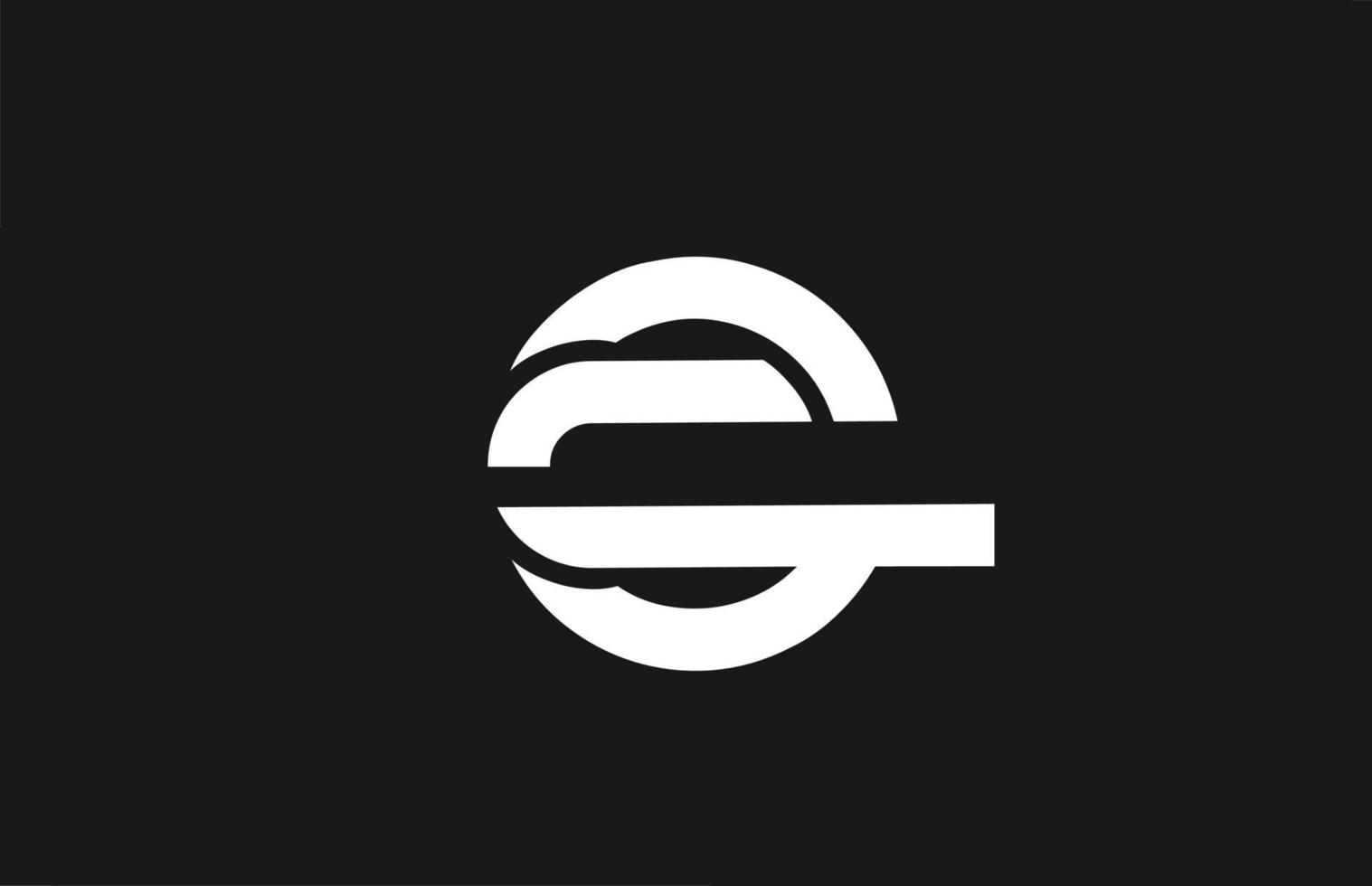 c logotipo de icono de letra del alfabeto con diseño de línea. plantilla creativa para negocios y empresas en blanco y negro vector