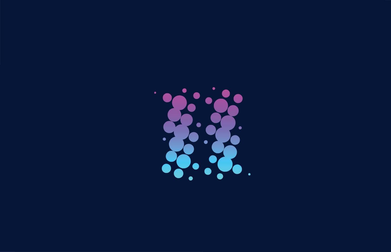 H dot alphabet letter logo icon design. Creative template for business and company in pink blue colors vector