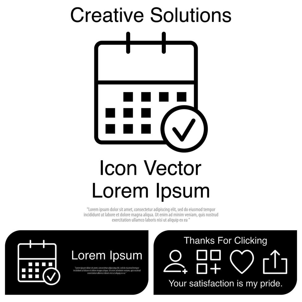 Calendar Icon Vector EPS 10