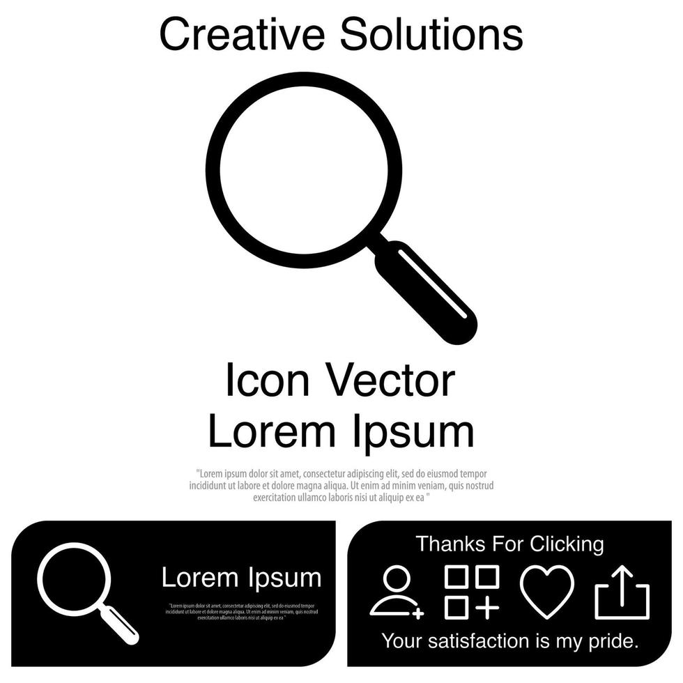 Magnifying Glass Icon Vector EPS 10
