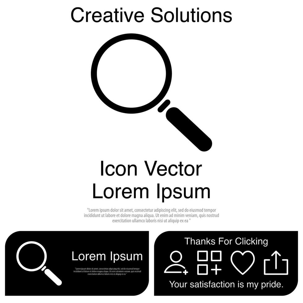 Magnifying Glass Icon Vector EPS 10