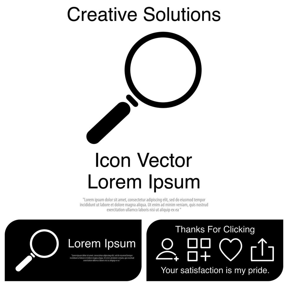 Magnifying Glass Icon Vector EPS 10
