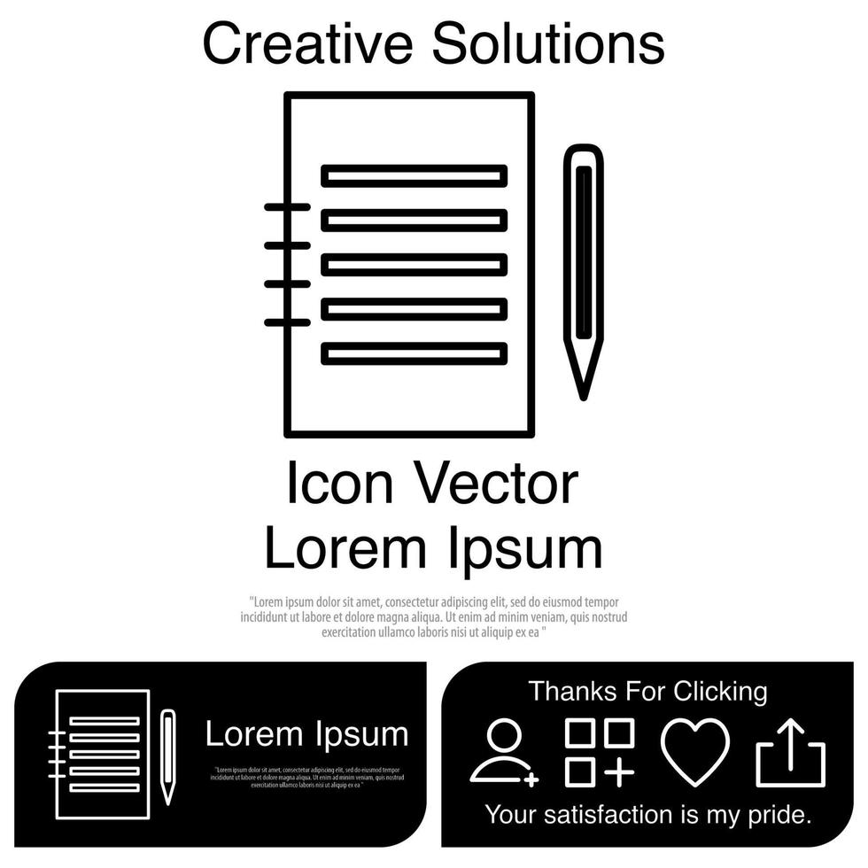 Note Icon Vector EPS 10