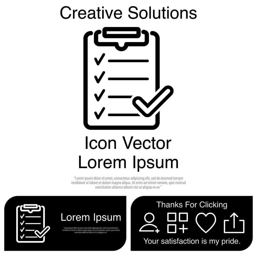 Clipboard Icon Vector EPS 10