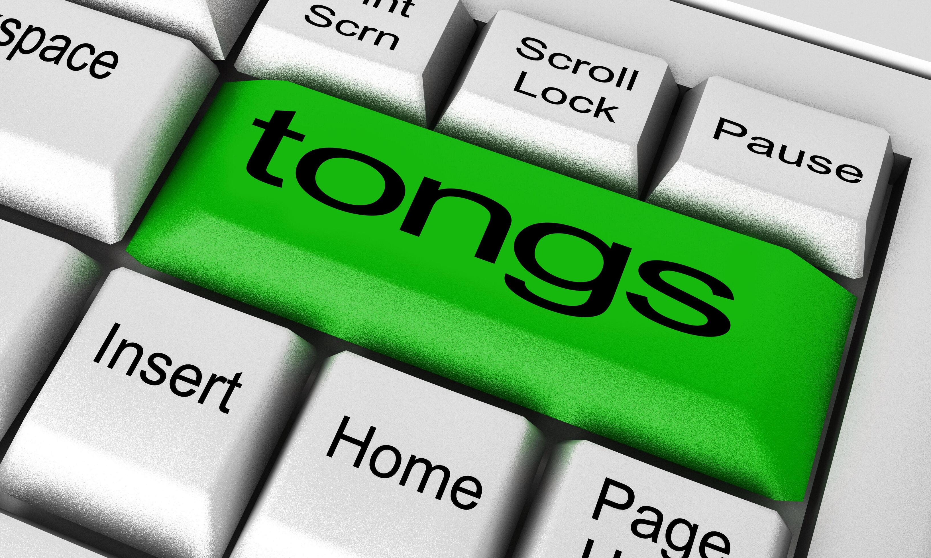 tongs word on keyboard button 6380407 Stock Photo at Vecteezy