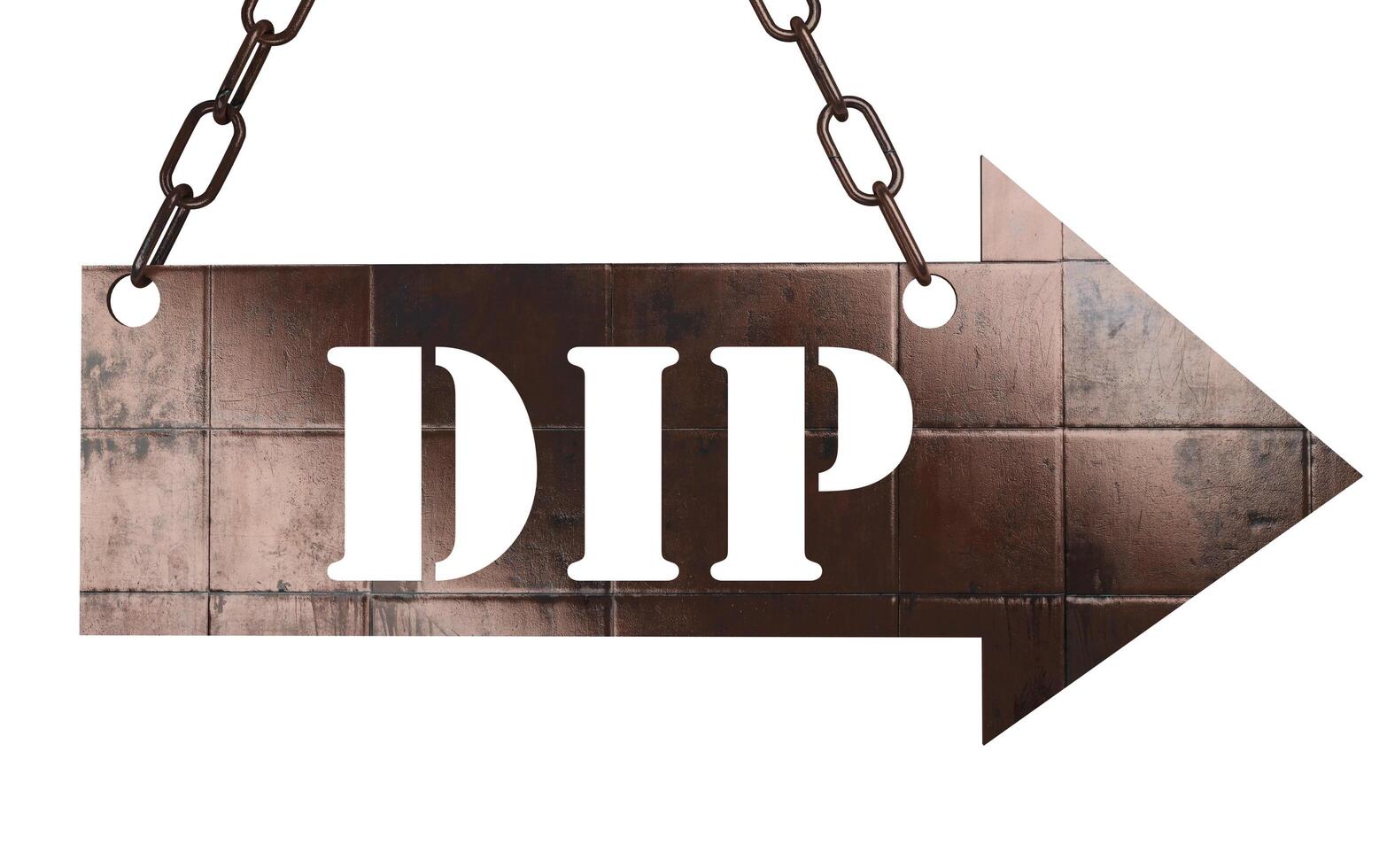 dip word on metal pointer 6383469 Stock Photo at Vecteezy