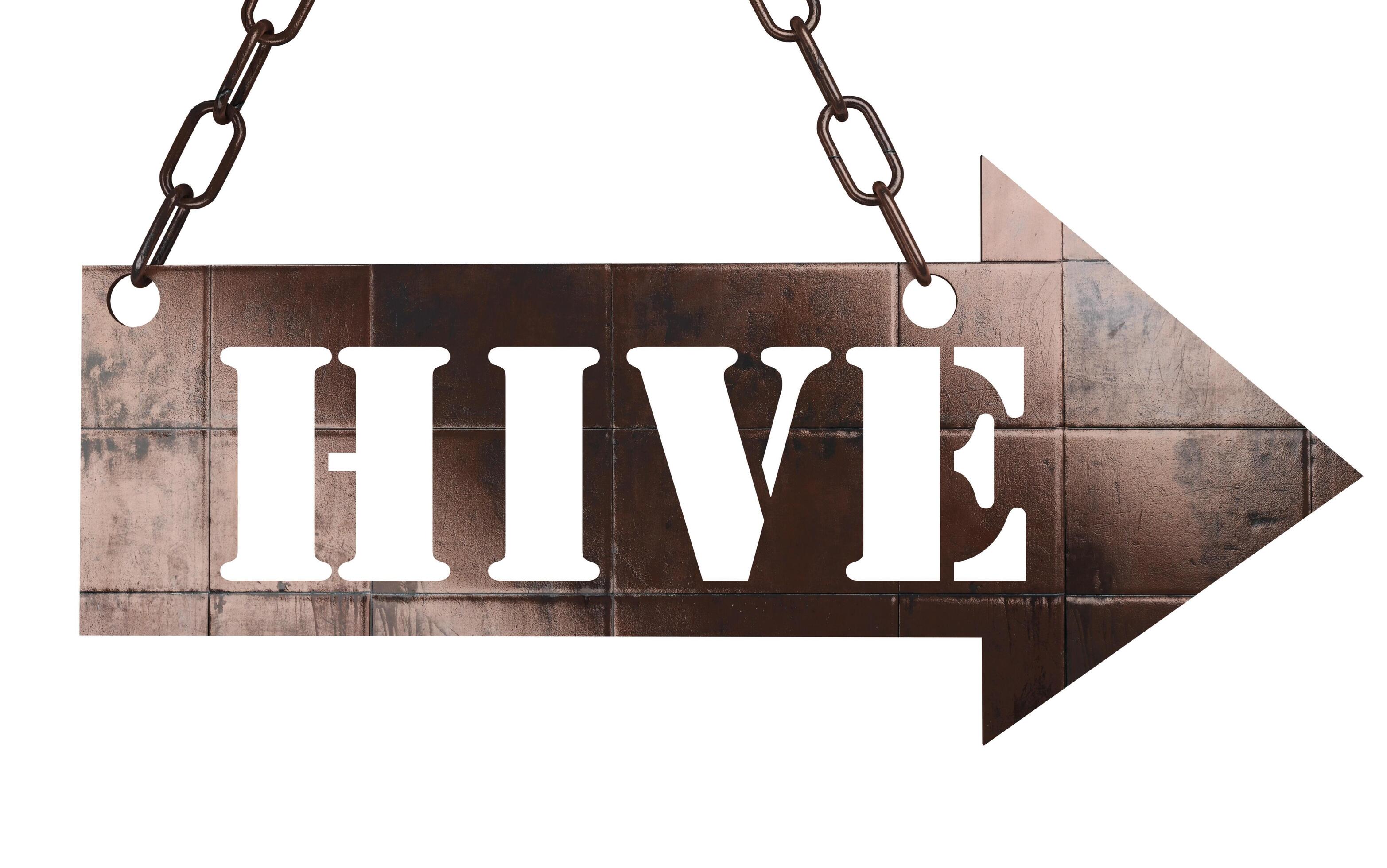 hive word on metal pointer 6383528 Stock Photo at Vecteezy