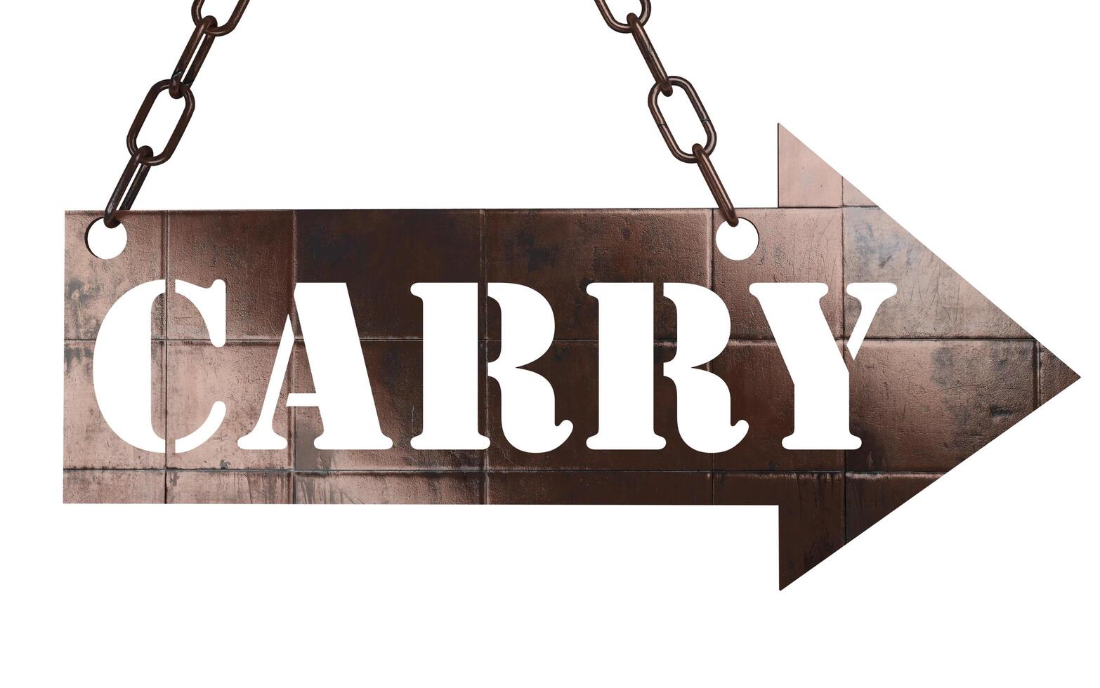 carry word on metal pointer 6384756 Stock Photo at Vecteezy