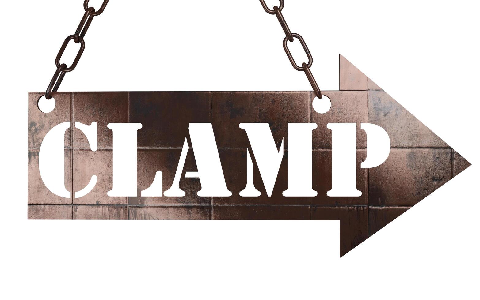 clamp word on metal pointer 6384788 Stock Photo at Vecteezy
