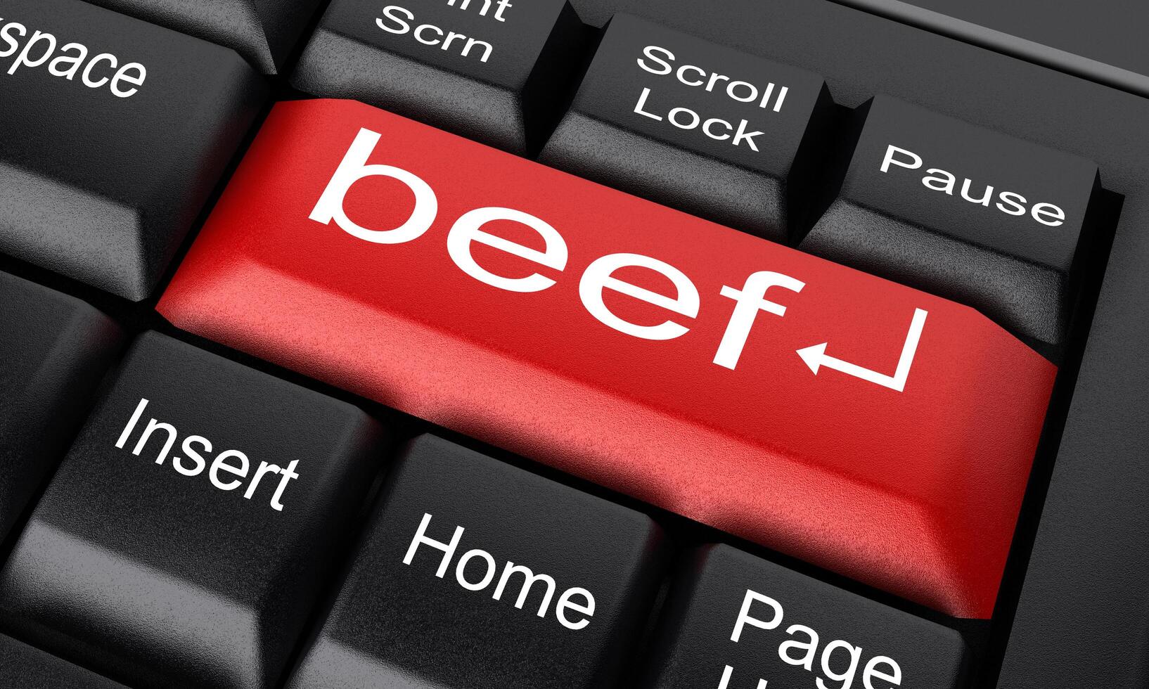 beef word on red keyboard button 6385432 Stock Photo at Vecteezy