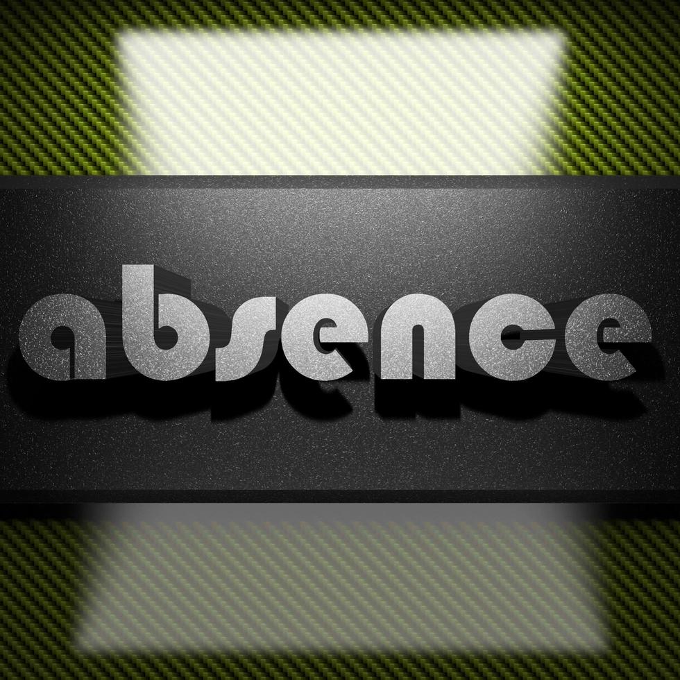 absence word of iron on carbon photo