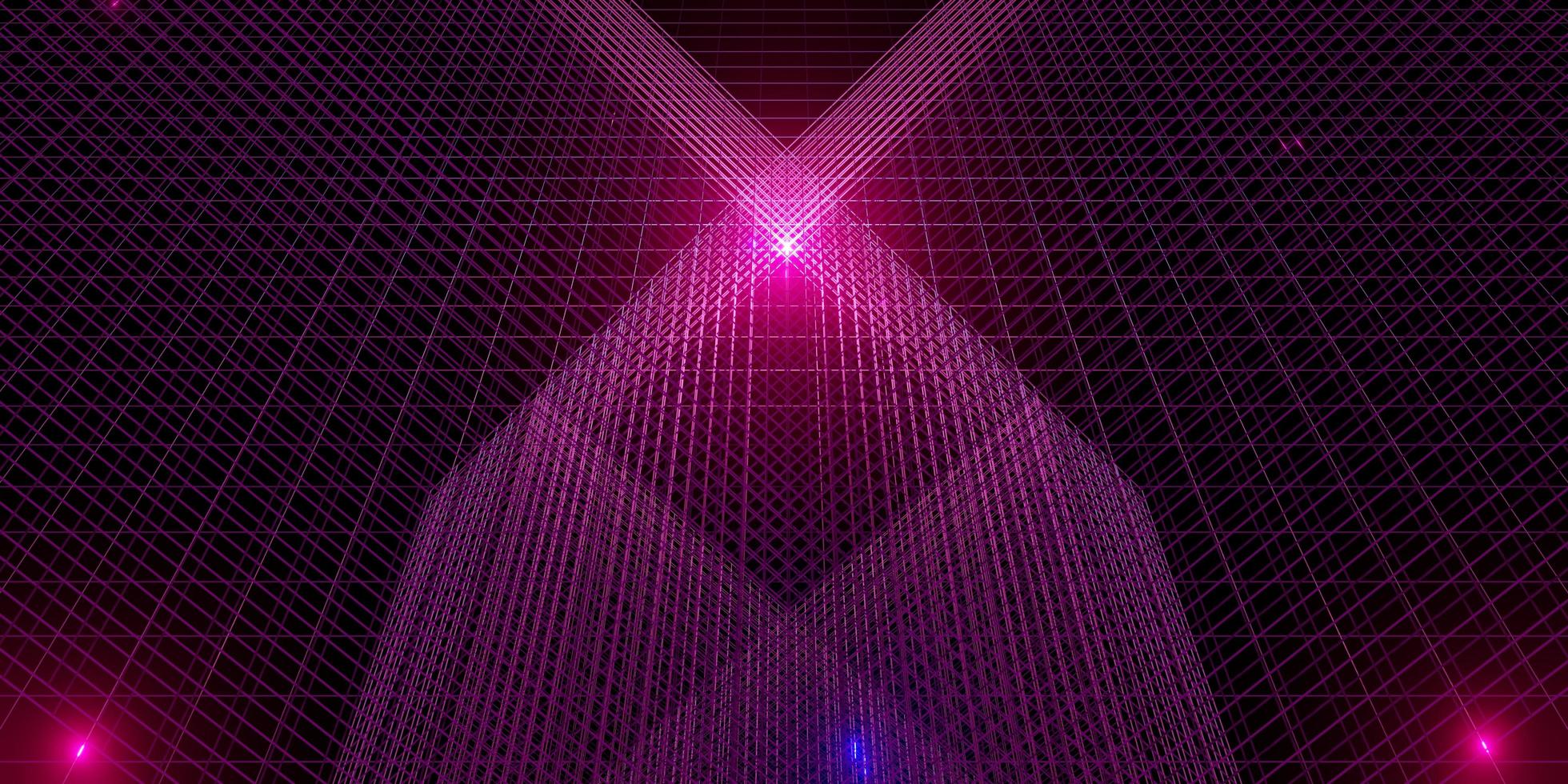 neon light laser background 80s neon grid 3d illustration photo