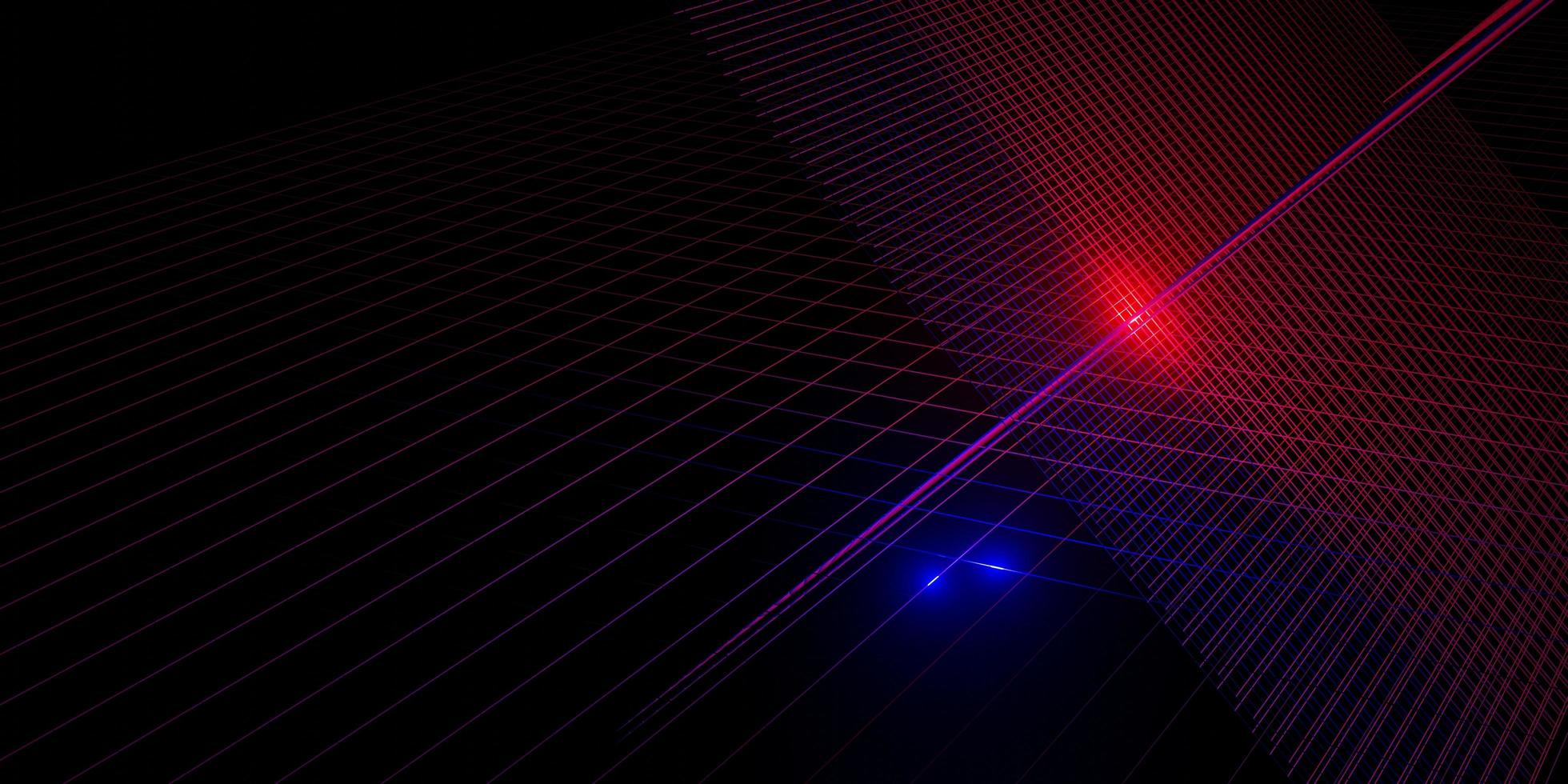 neon light laser background 80s neon grid 3d illustration photo