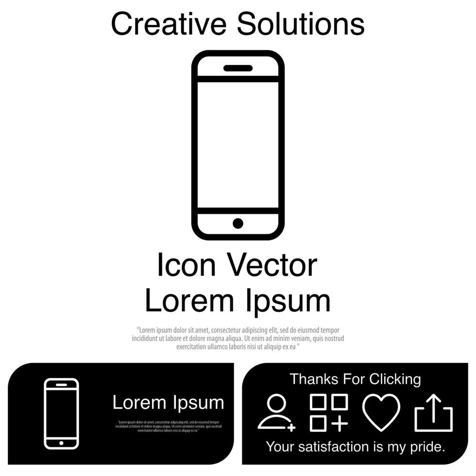 Cellphone Icon Vector EPS 10