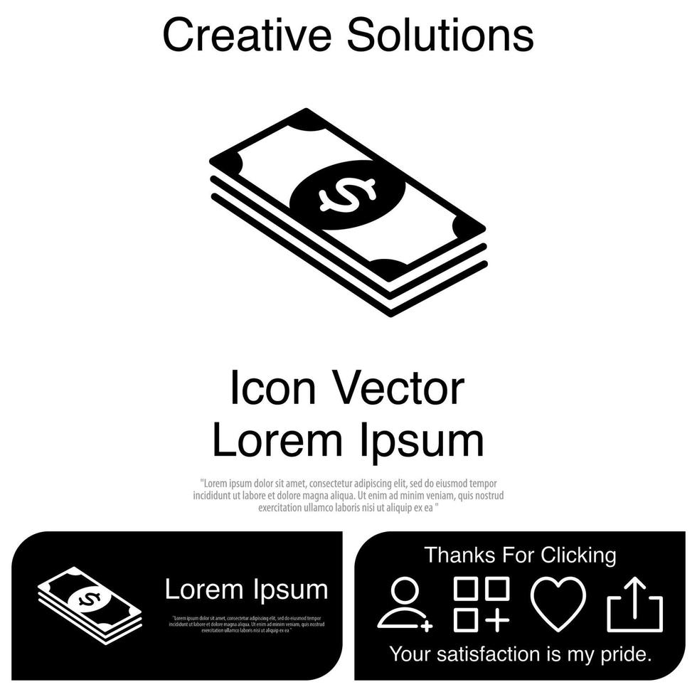 Dollar Currency Icon Vector EPS 10