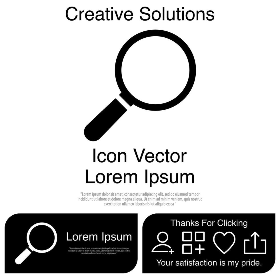Magnifying Glass Icon Vector EPS 10