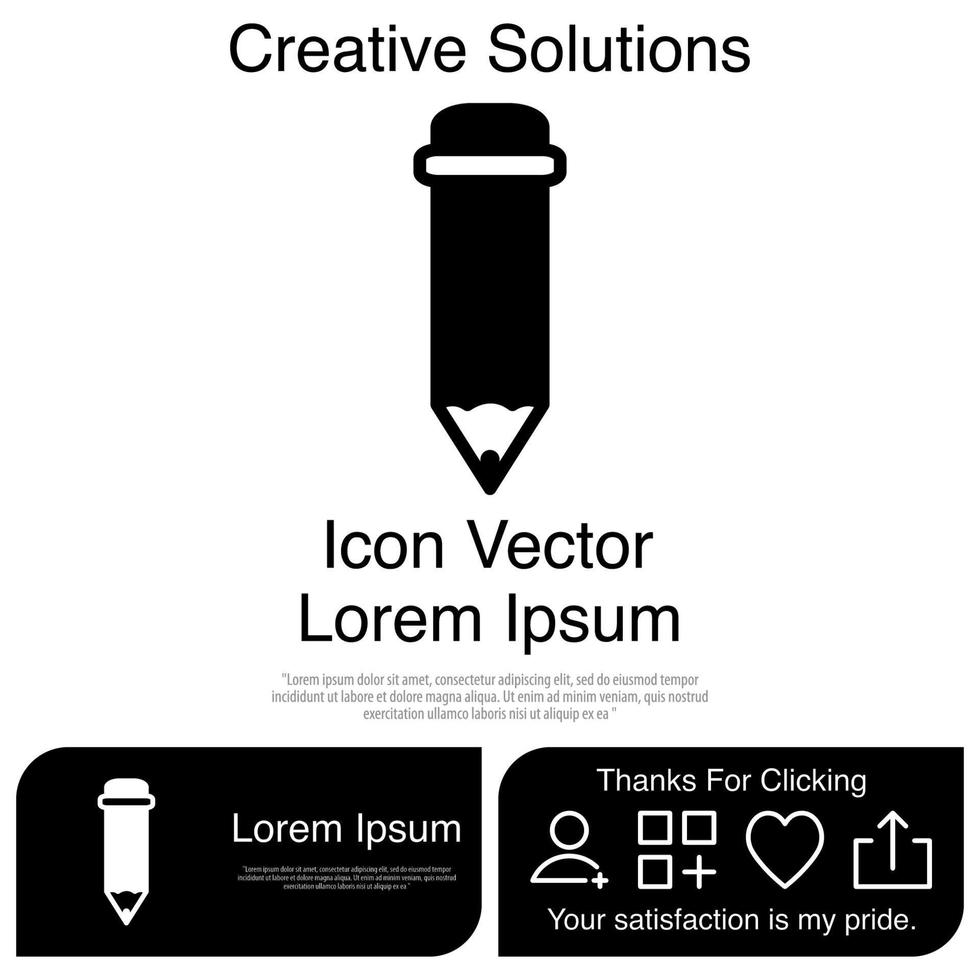 Pencil Icon Vector EPS 10