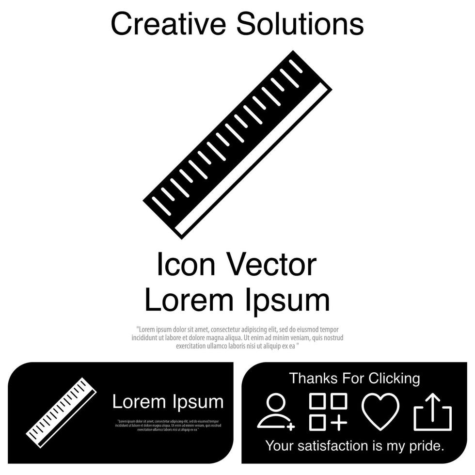 regla, icono, vector, eps, 10 vector