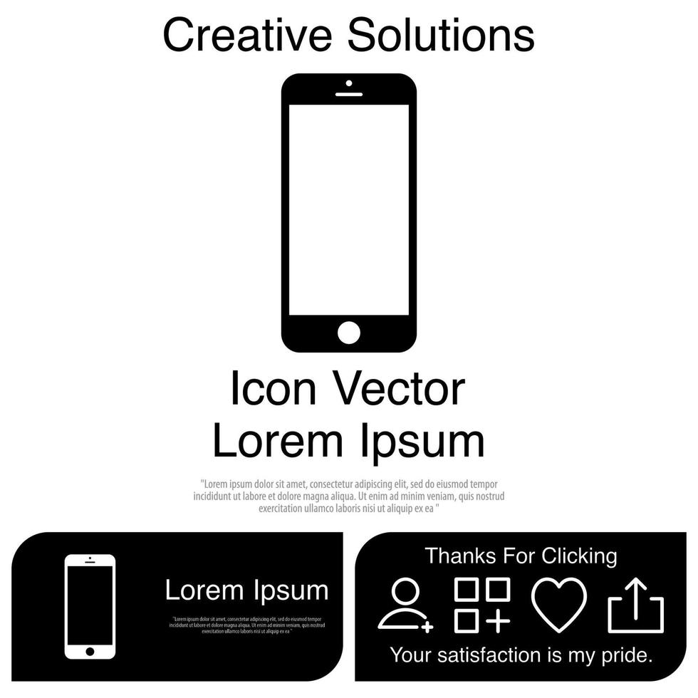 Cellphone Icon Vector EPS 10