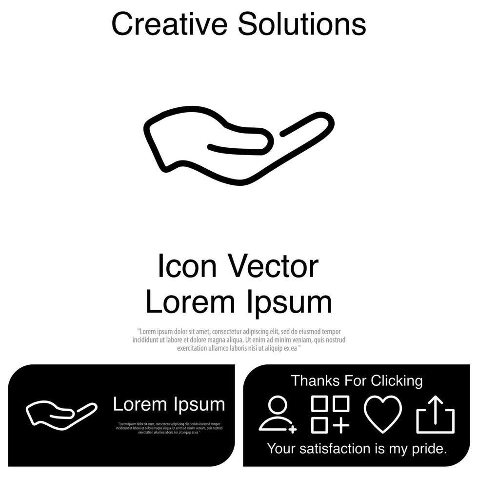 Hand Icon Vector EPS 10