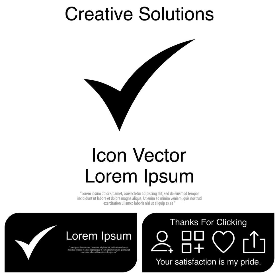 Tick Icon Vector EPS 10