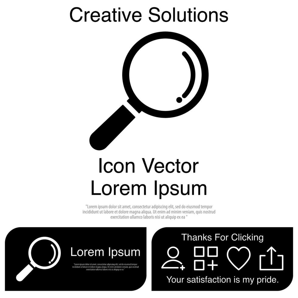 Magnifying Glass Icon Vector EPS 10