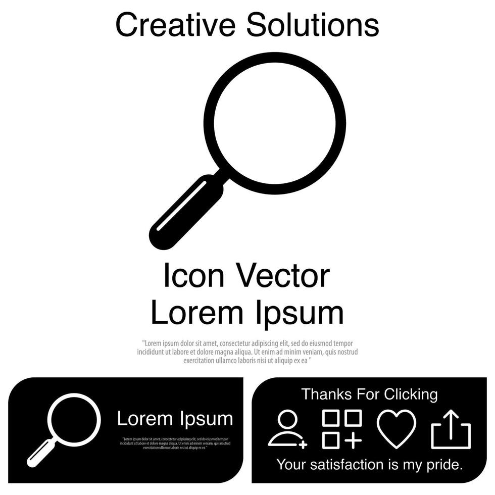 Magnifying Glass Icon Vector EPS 10