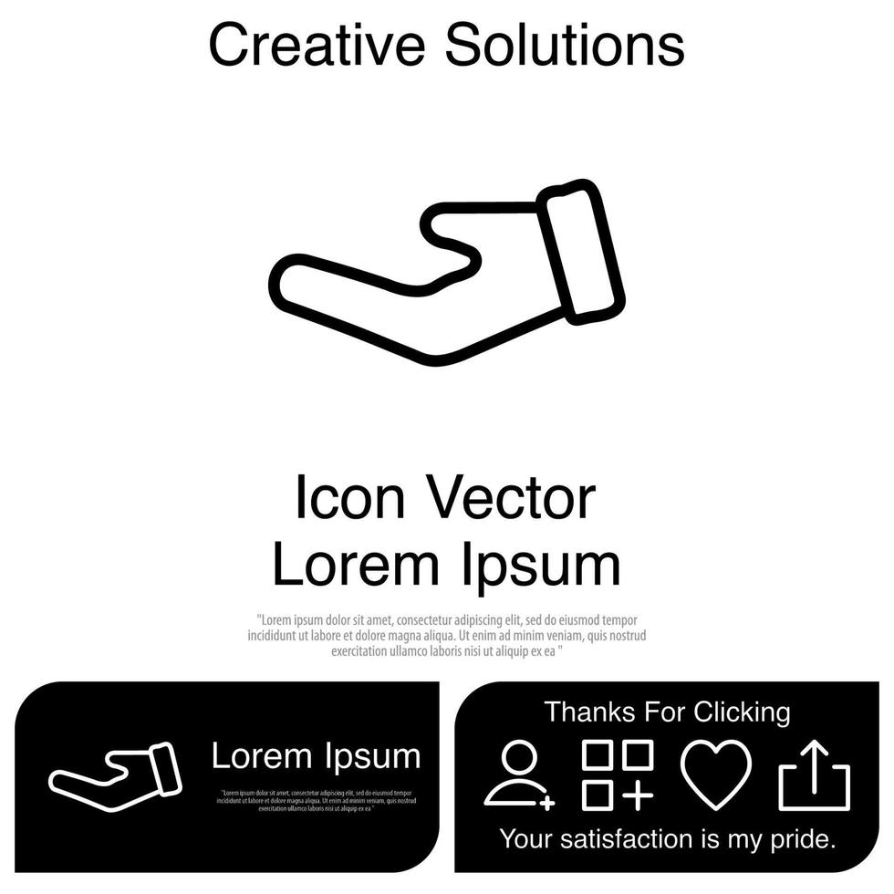 Hand Icon Vector EPS 10