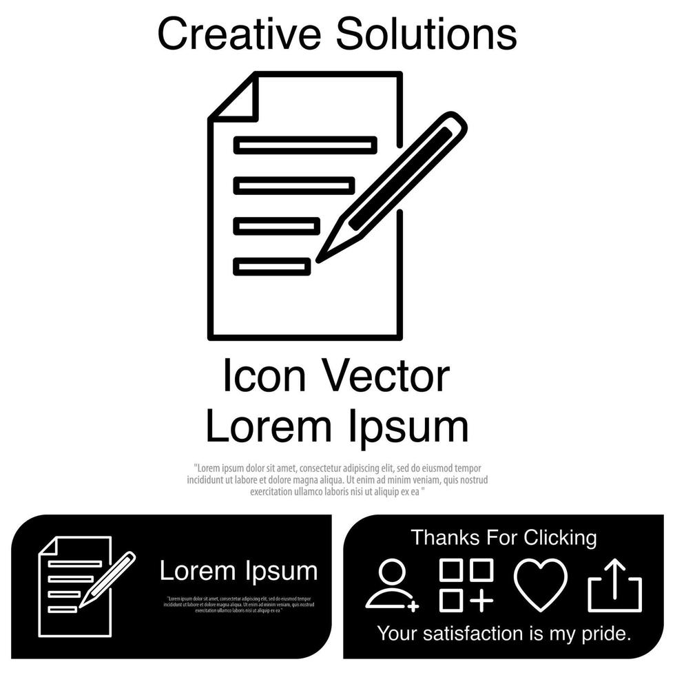 Note Icon Vector EPS 10