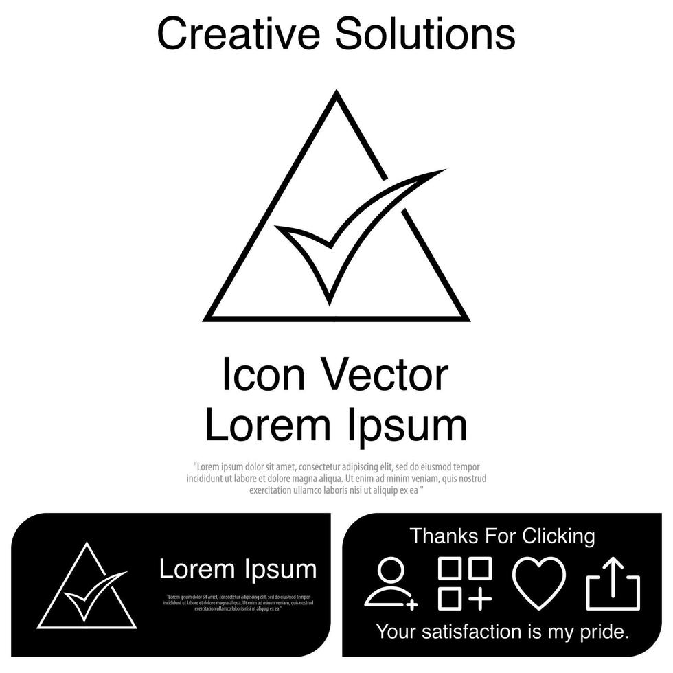 Tick Icon Vector EPS 10