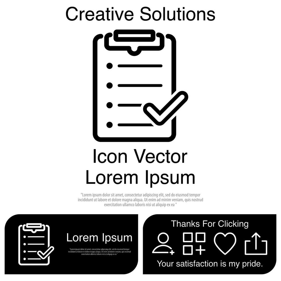 Clipboard Icon Vector EPS 10