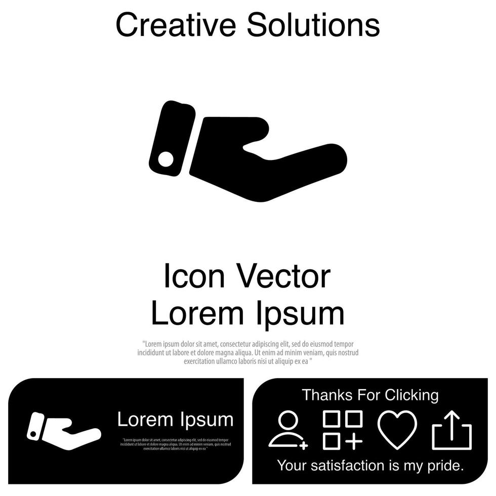 Hand Icon Vector EPS 10
