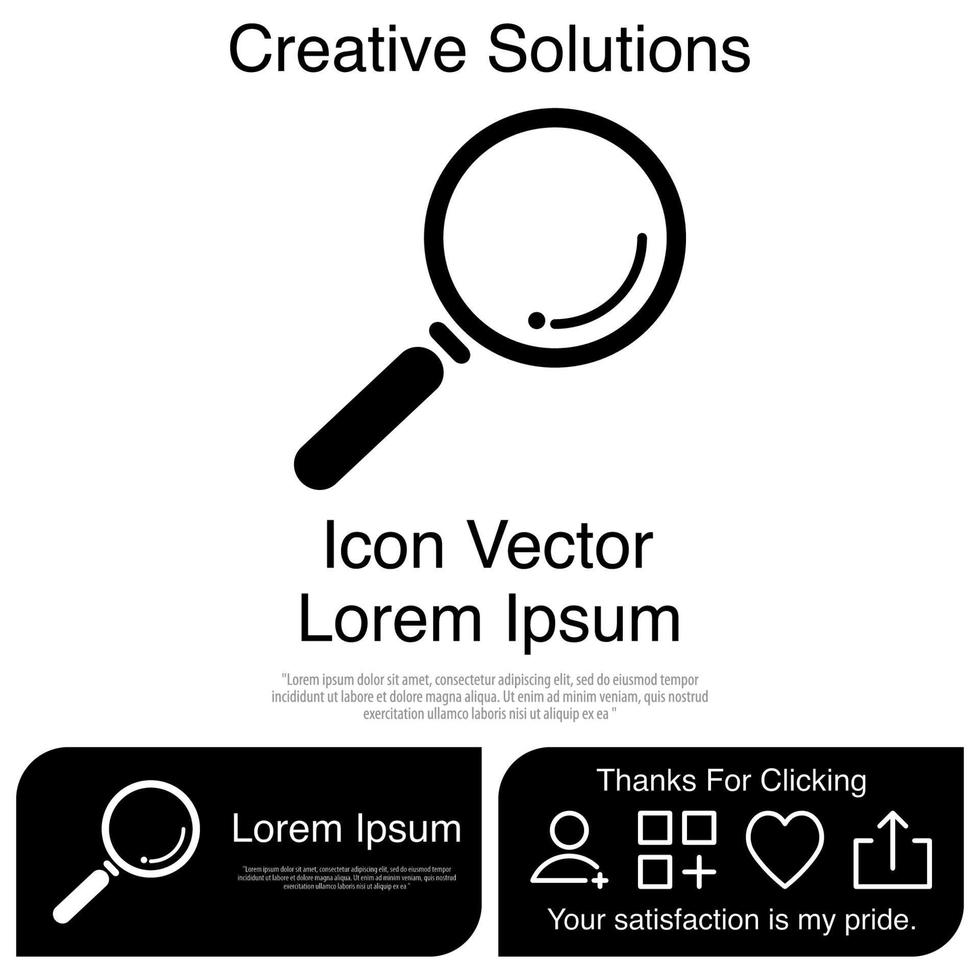 Magnifying Glass Icon Vector EPS 10