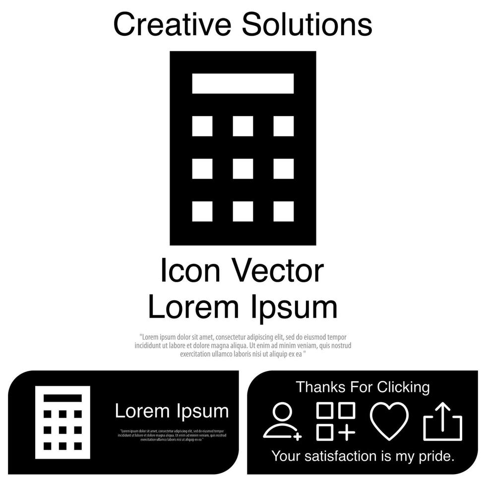 Calculator Icon Vector EPS 10