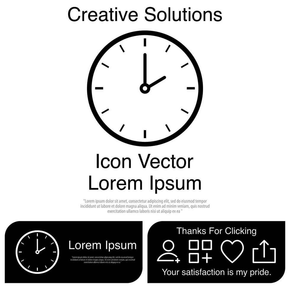 reloj icono vector eps 10