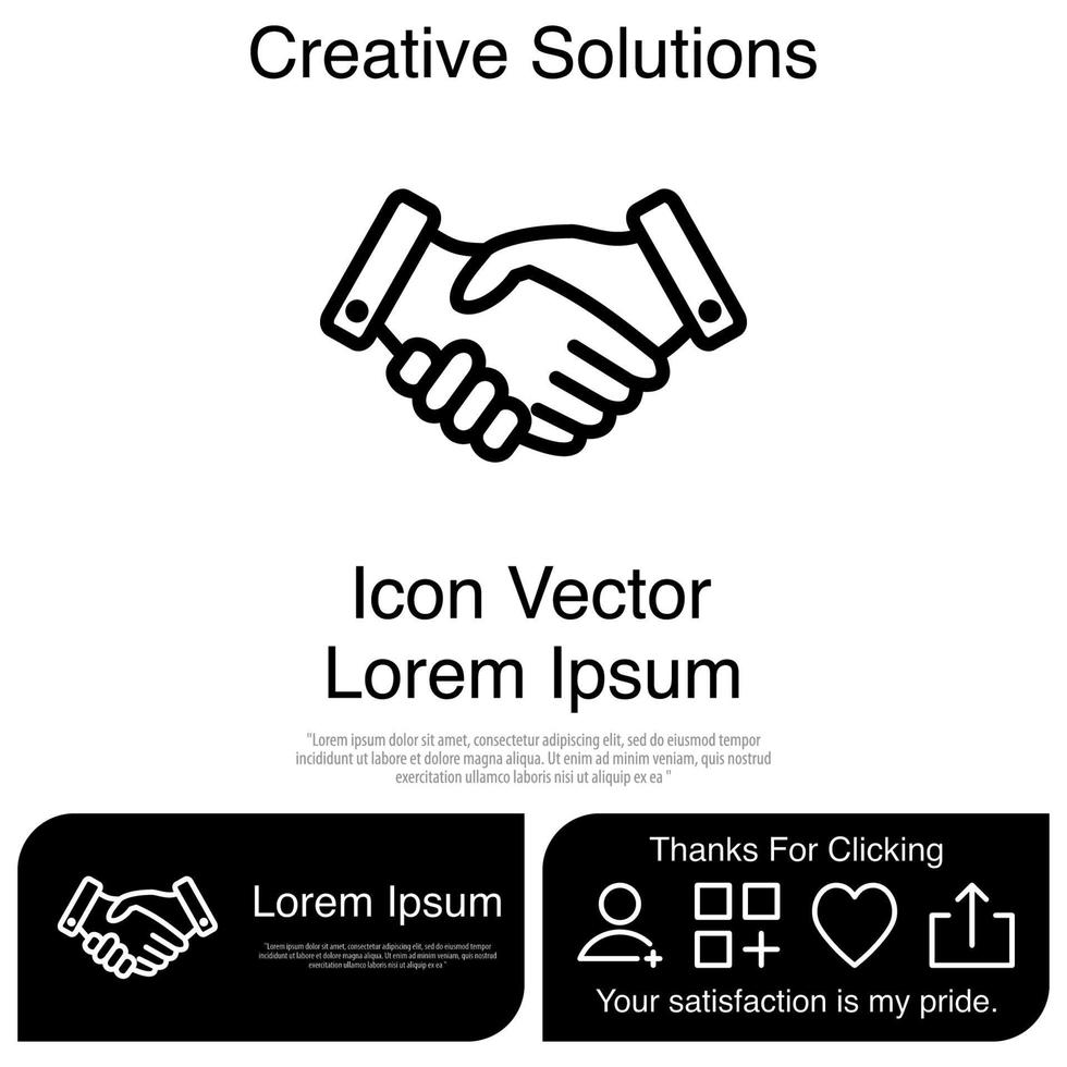 Handshake Icon Vector EPS 10